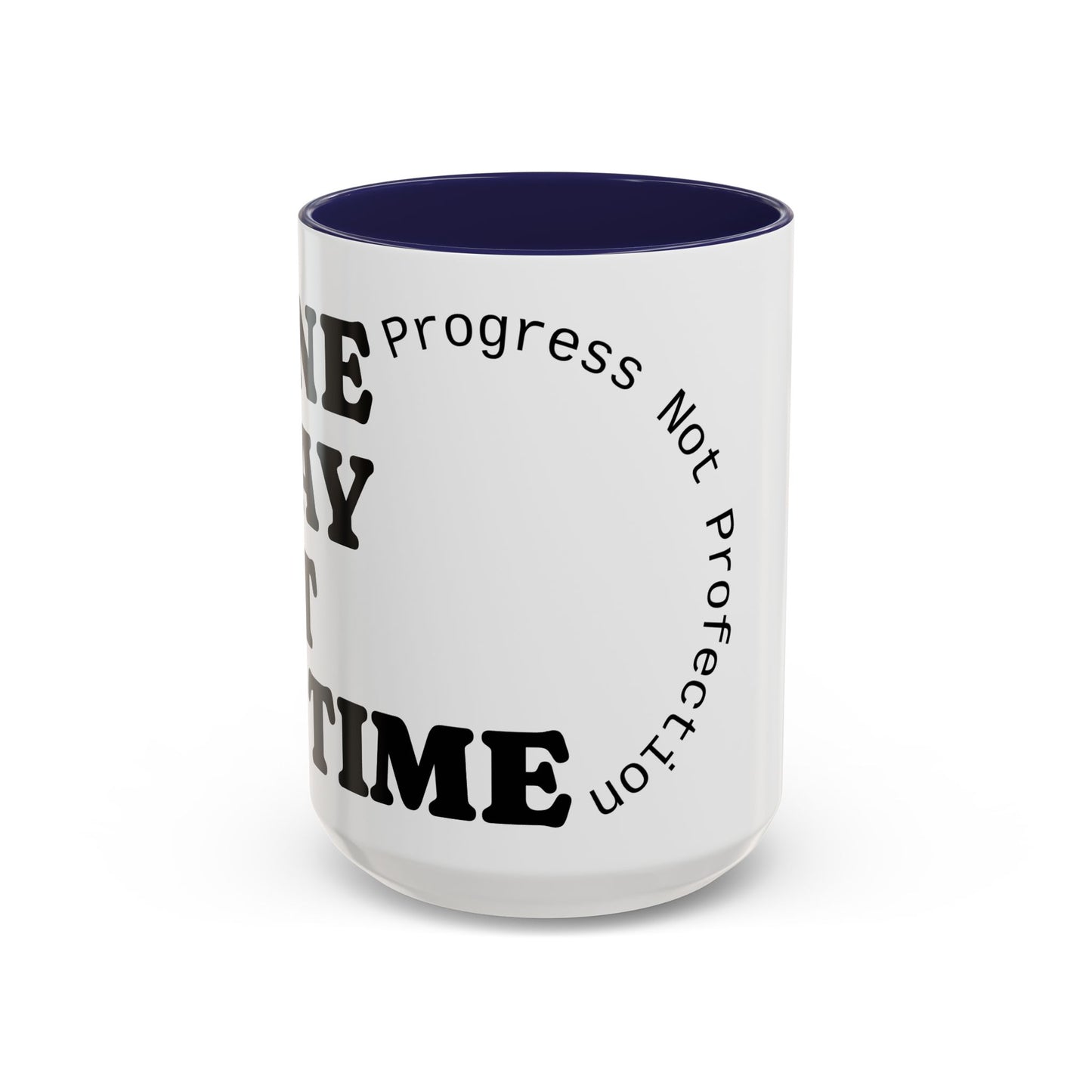 Motivational Coffee Mug, Progress Not Perfection, Inspirational Gift for Friends, Home Office Decor, Self-Care Reminder, Unique Mug