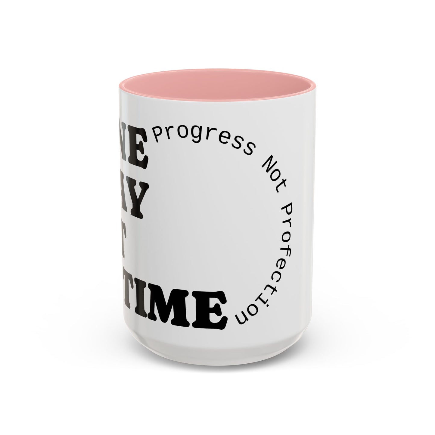 Motivational Coffee Mug, Progress Not Perfection, Inspirational Gift for Friends, Home Office Decor, Self-Care Reminder, Unique Mug