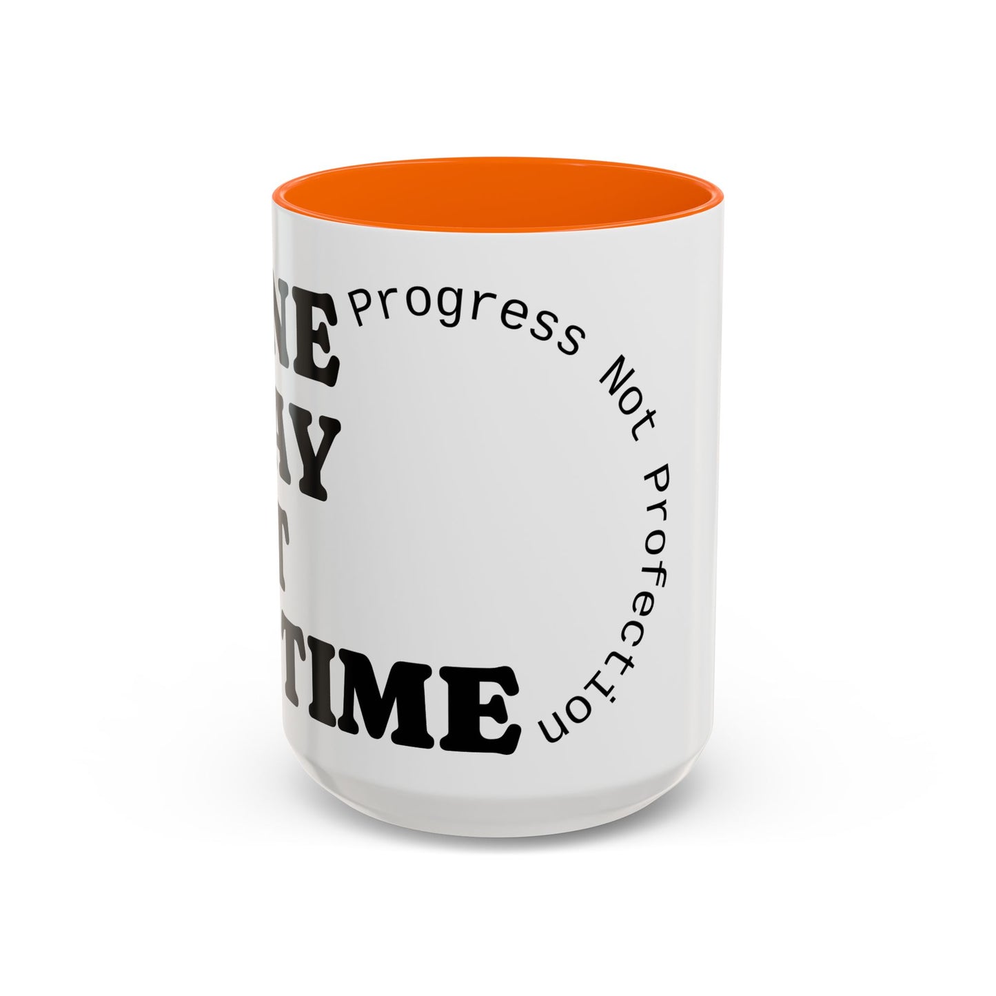 Motivational Coffee Mug, Progress Not Perfection, Inspirational Gift for Friends, Home Office Decor, Self-Care Reminder, Unique Mug