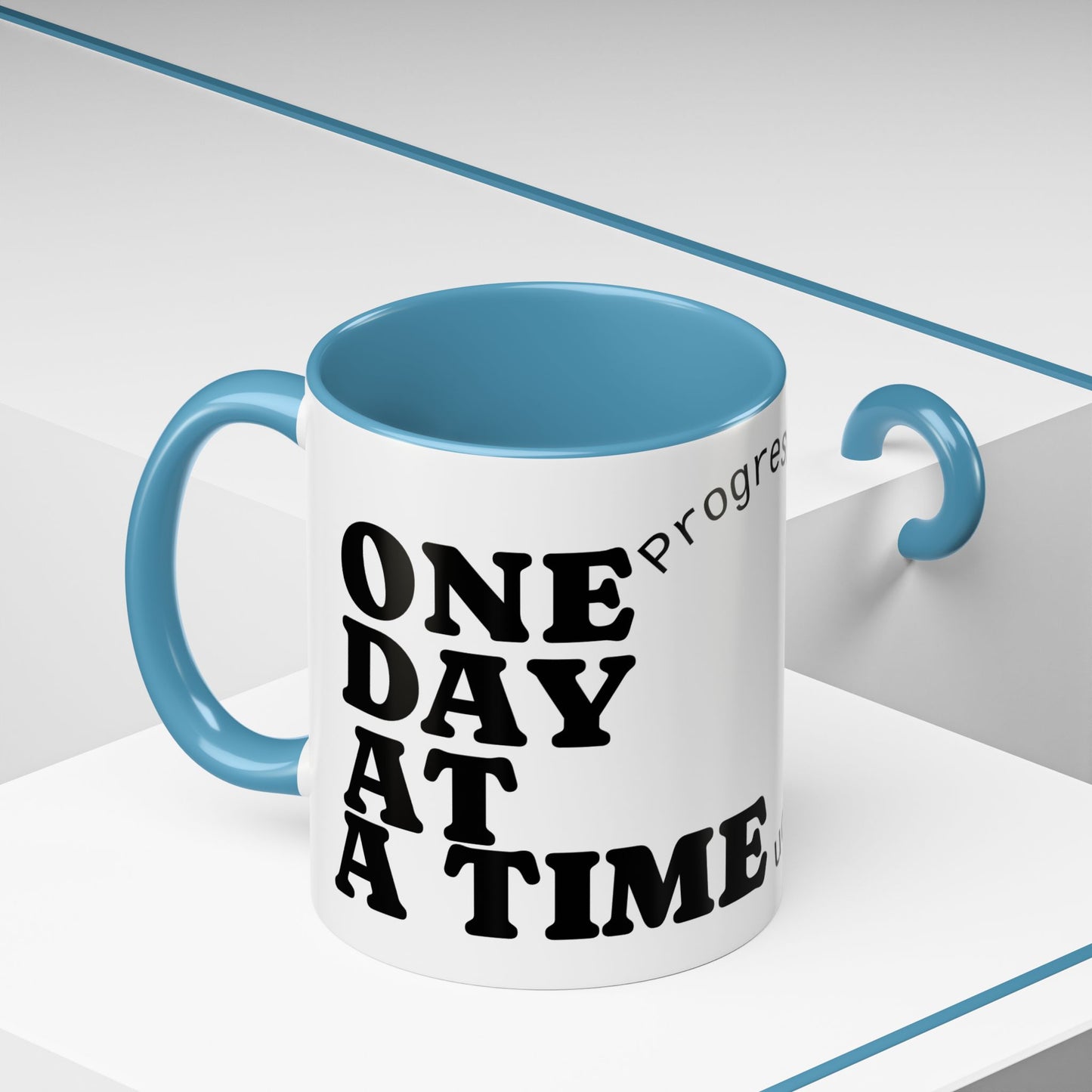 Motivational Coffee Mug, Progress Not Perfection, Inspirational Gift for Friends, Home Office Decor, Self-Care Reminder, Unique Mug