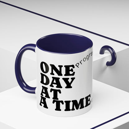 Motivational Coffee Mug, Progress Not Perfection, Inspirational Gift for Friends, Home Office Decor, Self-Care Reminder, Unique Mug