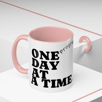 Motivational Coffee Mug, Progress Not Perfection, Inspirational Gift for Friends, Home Office Decor, Self-Care Reminder, Unique Mug