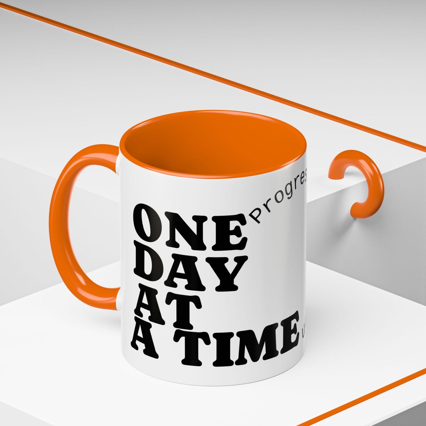 Motivational Coffee Mug, Progress Not Perfection, Inspirational Gift for Friends, Home Office Decor, Self-Care Reminder, Unique Mug