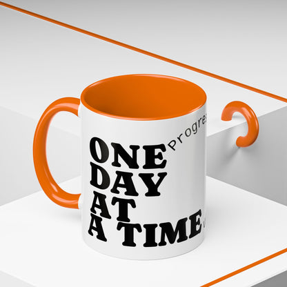 Motivational Coffee Mug, Progress Not Perfection, Inspirational Gift for Friends, Home Office Decor, Self-Care Reminder, Unique Mug