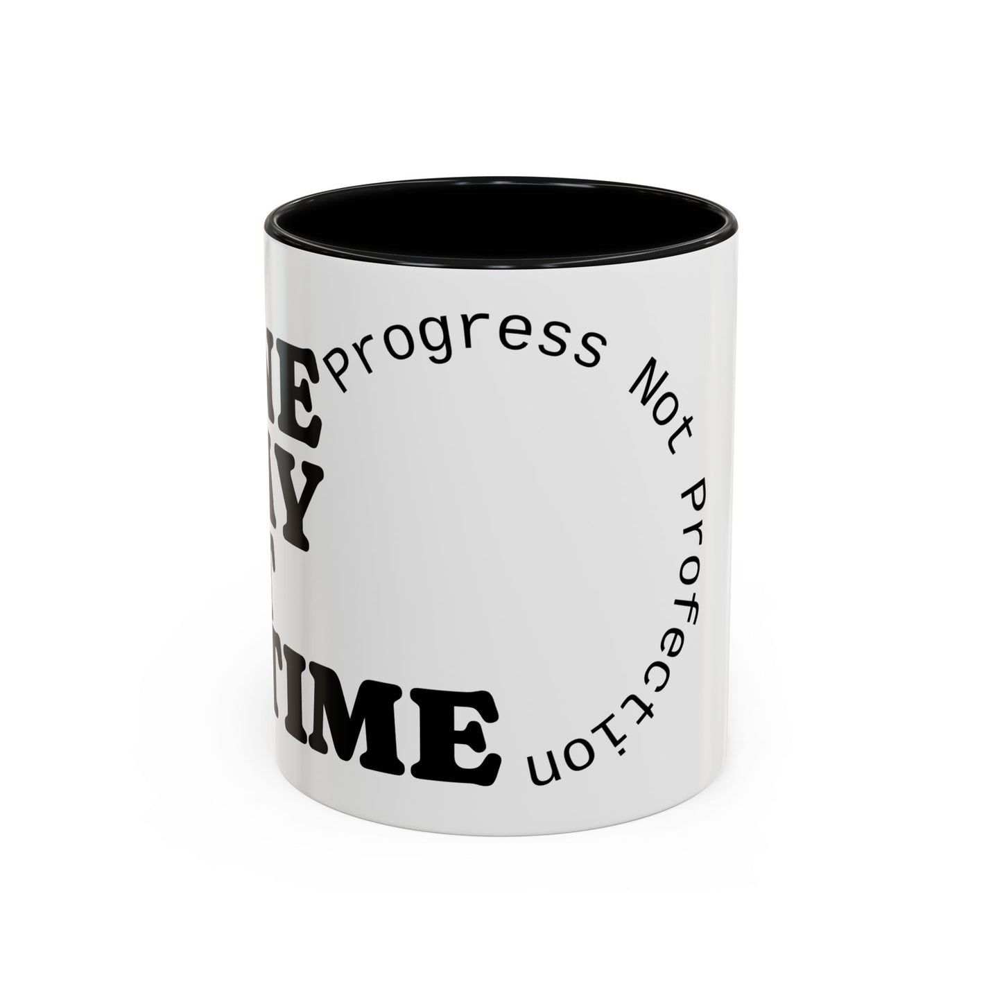 Motivational Coffee Mug, Progress Not Perfection, Inspirational Gift for Friends, Home Office Decor, Self-Care Reminder, Unique Mug