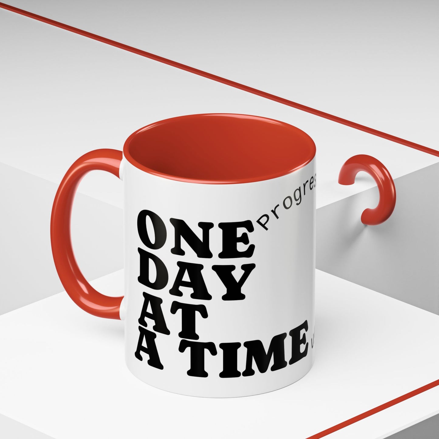 Motivational Coffee Mug, Progress Not Perfection, Inspirational Gift for Friends, Home Office Decor, Self-Care Reminder, Unique Mug